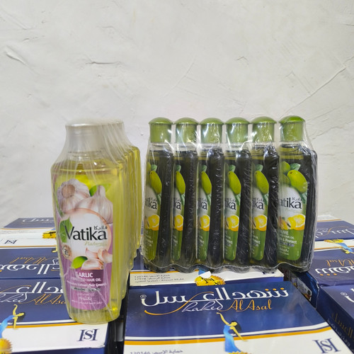 روغن موی تقویتکننده و مغذی واتیکا Vatika حجم ۲۰۰ میلیلیتر (مدل سیر و زیتون)